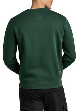 Sweat G-Star Premium Core Vert pour Homme