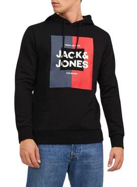 Sweat Jack & Jones Oscar Noire pour Homme