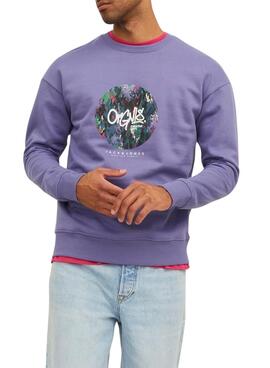 Sweat Jack & Jones Silverlake Violet Homme