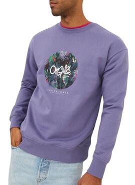 Sweat Jack & Jones Silverlake Violet Homme