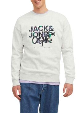 Sweat Jack & Jones Silverlake Blanc Homme