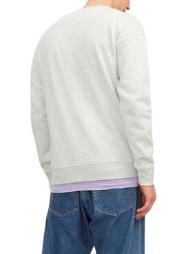 Sweat Jack & Jones Silverlake Blanc Homme