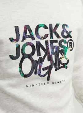 Sweat Jack & Jones Silverlake Blanc Homme