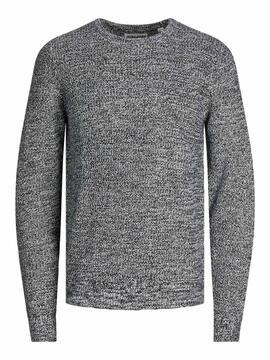 Pull Jack & Jones Twist Gris pour Homme