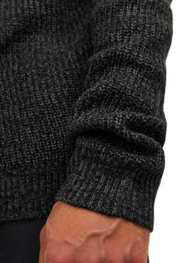 Pull Jack & Jones Twist Noire pour Homme