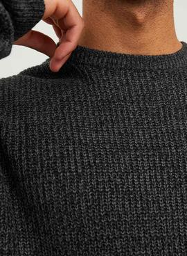 Pull Jack & Jones Twist Noire pour Homme