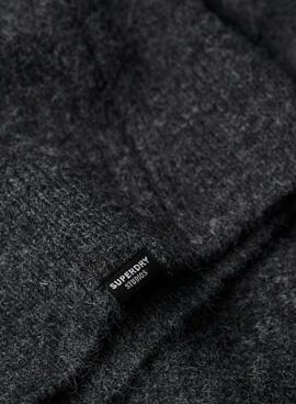 Robe Superdry V Neck Knit Gris pour Femme