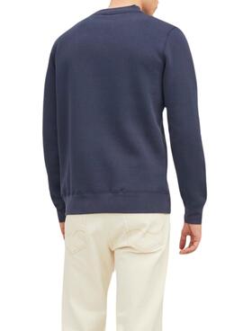 Sweat Jack & Jones Shield Bleu Marine pour Homme