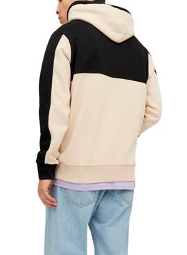 Sweat Jack & Jones Force Block Beige Homme