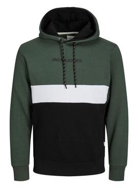 Sweat Jack & Jones Reid Block Vert Homme
