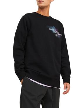 Sweat Jack & Jones Nébuleuses Noire pour Homme