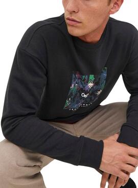 Sweat Jack & Jones Silverlake Noire Homme