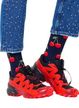Chaussettes Happy Socks Cherry Noires pour Homme