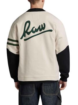 Cardigan G-Star Holiday Beige Parches pour Homme