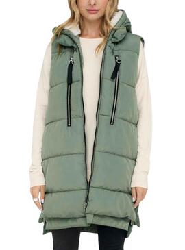 Gilet Only New Nora Vert pour Femme