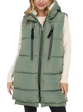Gilet Only New Nora Vert pour Femme