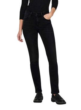 Pantalon Jeans Only Sui Slim Noire pour Femme