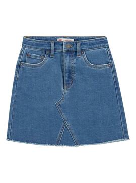 Jupe Denim Levis High Rise Bleu pour Fille