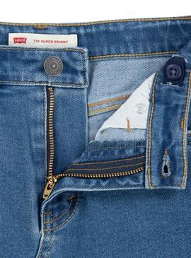 Jupe Denim Levis High Rise Bleu pour Fille