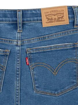 Jupe Denim Levis High Rise Bleu pour Fille