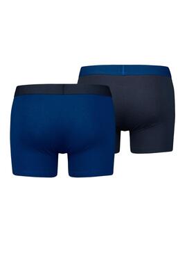 Slip Levis Men Solid Boxer Bleu Homme