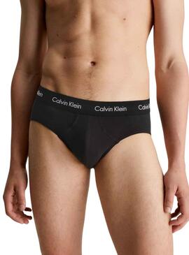 Pack 3 Slip Calvin Klein Hip Slip Noire