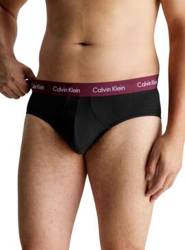 Pack 3 Slip Calvin Klein Hip Slip Noire