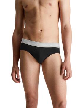Pack 3 Slip Calvin Klein Hip Slip Noire