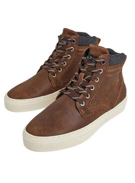 Bootss Pepe Jeans Botte Yogi Brun pour Homme