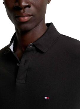 Polo Tommy Hilfiger 1985 Regular Noire pour Homme