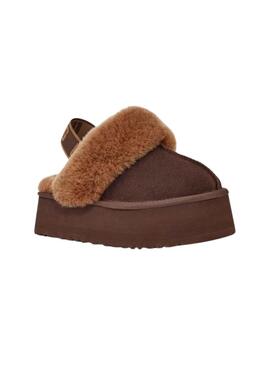 Zuecos UGG Funkette Marron pour Femme