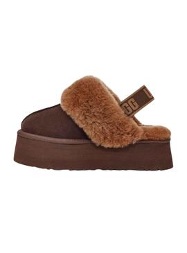 Zuecos UGG Funkette Marron pour Femme