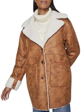 Manteaux Vila Viloal Reversible Brun pour Femme