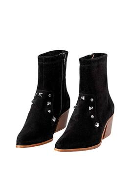 Bottines Popa Olivia Adornos Noire pour Femme