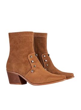Bottines Popa Olivia Décorations Marron Pour Femme