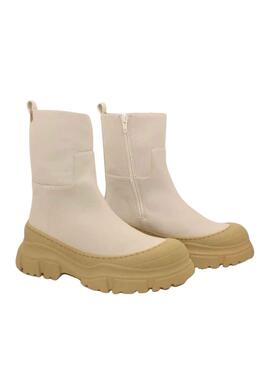 Bottes Popa Ela Grenoble Beige pour Femme