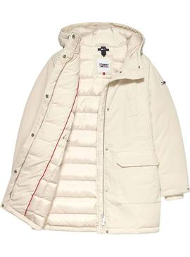 Veste Tommy Jeans Technical Down Beige Femme