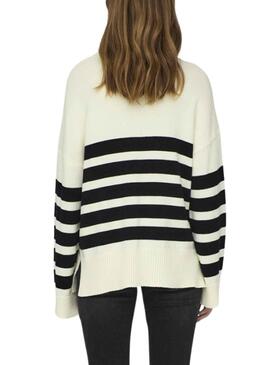 Pull Only Saga Highcol Beige pour Femme