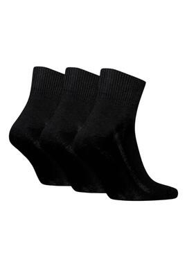 Chaussettes Levis Coupe moyenne Batwing Noire Unisex