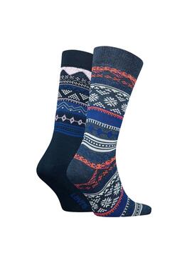 Chaussettes Levis Coupe régulière Bootsock Bleu Unisex