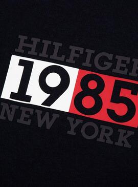 Sweat Tommy Hilfiger New York Flag Noire Homme