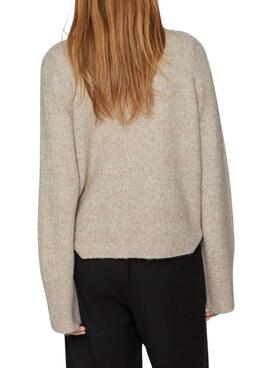 Pull Vila Vijaney de Knitted Beige pour Femme