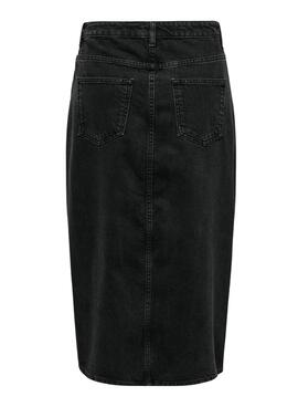 Jupe Only Blanc Midi Noire pour Femme