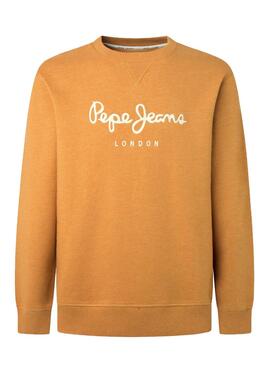 Sweat Pepe Jeans Nouvel Jaune pour Homme