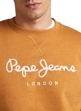 Sweat Pepe Jeans Nouvel Jaune pour Homme