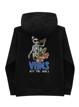 Sweat Vans Skull Tranches Noire pour Garçon