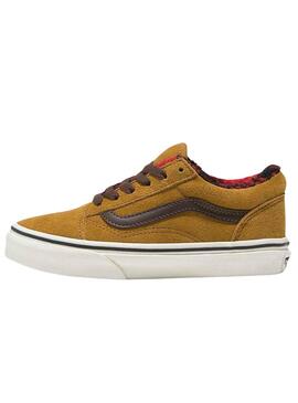 Baskets Vans Old Skool Brun pour Garçon et Fille