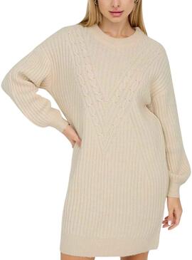 Robe Only Lallie Beige pour Femme