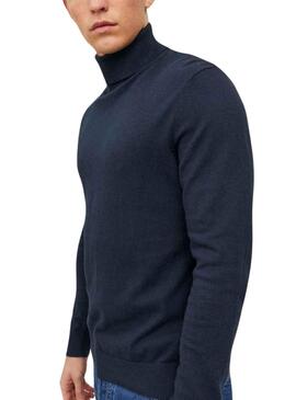 Pull Jack & Jones Émile Bleu Marine pour Homme