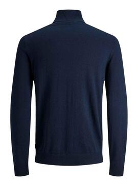 Pull Jack & Jones Émile Bleu Marine pour Homme